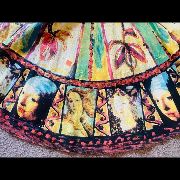 COPY - Girl Pearl Earring Pleated Skirt Sequin Floral 2 S - Picture 3 of 16